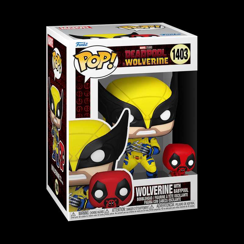 Wolverine with Babypool - Funko vinyl figure collectible [Barcode 49813821] - Main Image 2