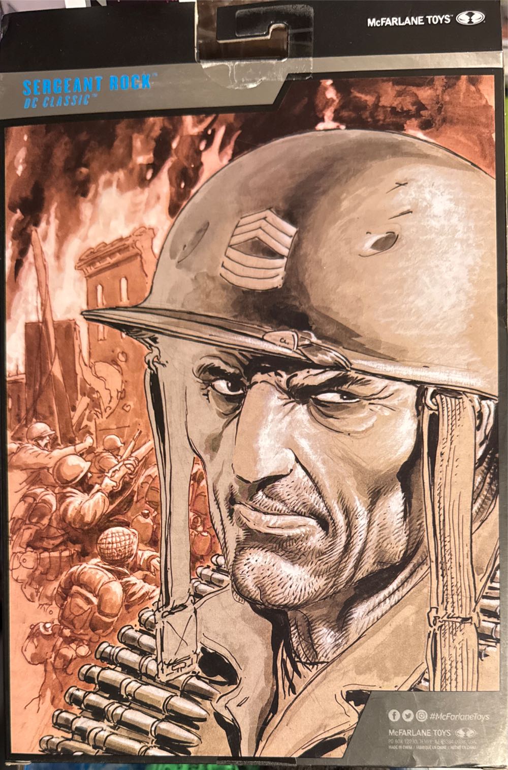 Mcfarlane Toys Dc Multiverse Sergeant Rock Dc Classic 7in Figure Mcfarlane Collector Edition #14  vinyl figure collectible [Barcode 787926170979] - Main Image 2