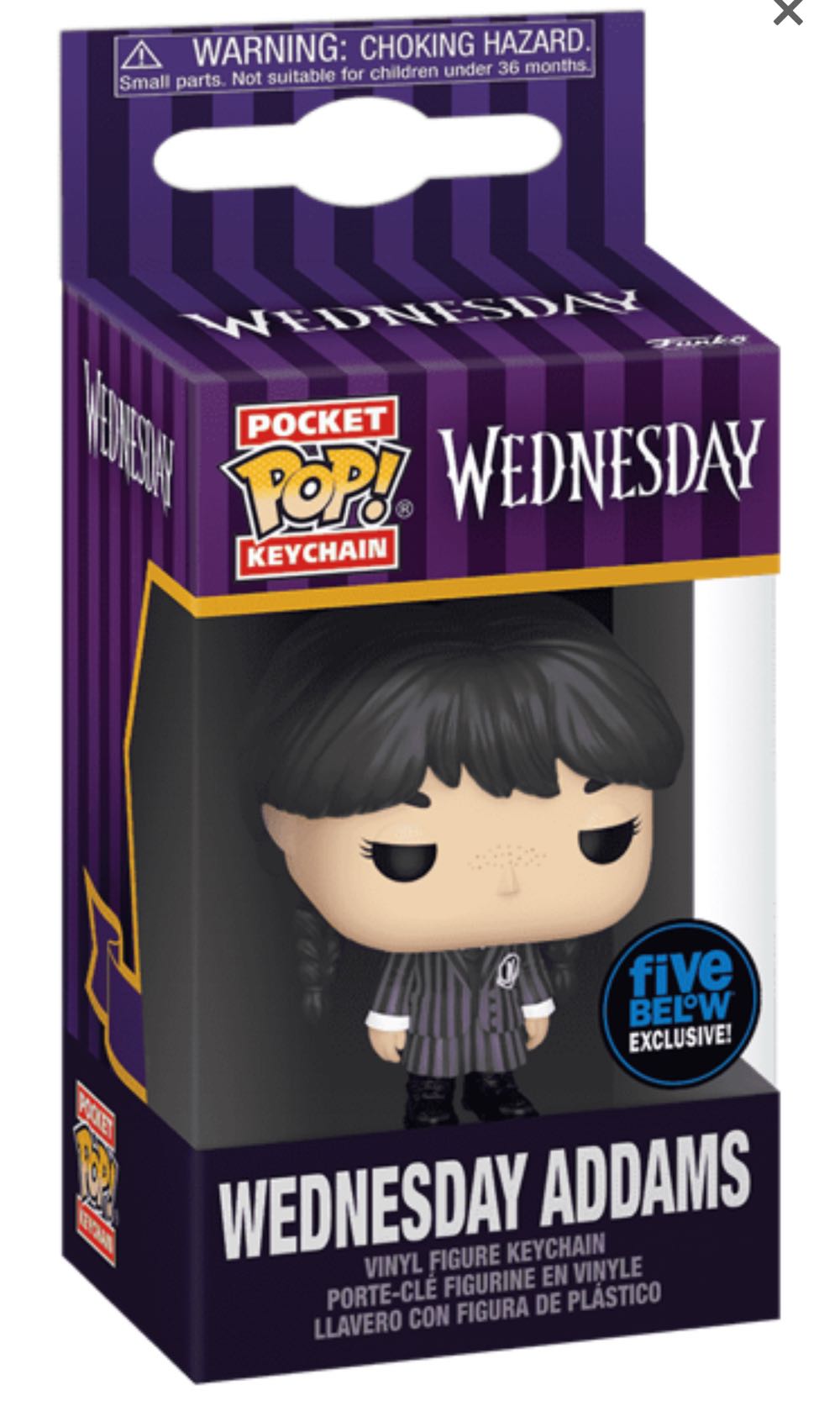 Funko Pop! Keychain: Wednesday Addams  vinyl figure collectible [Barcode 889698818636] - Main Image 2