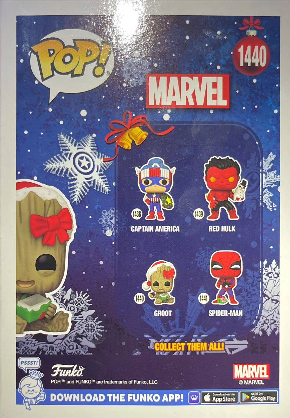 Groot: Groot (Holiday), #1440 - Marvel Universe vinyl figure collectible [Barcode 889698800334] - Main Image 3