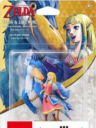 Nintendo Amiibo - Zelda & Loftwing - The Legend of Zelda: Skyward Sword HD - Wii; GameCube

  vinyl figure collectible - Main Image 2