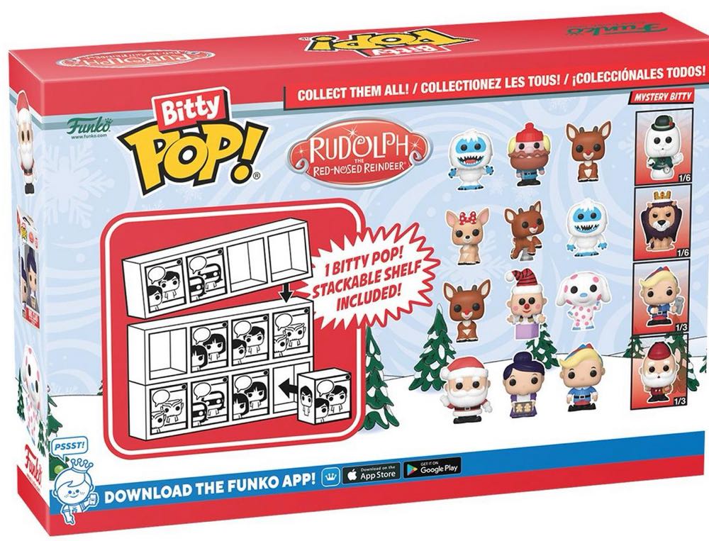 Bitty Pop: Rudolph - Rudolph the Red-Nosed Reindeer vinyl figure collectible [Barcode 889698811248] - Main Image 2