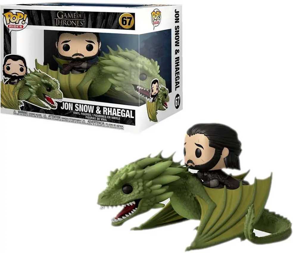 Game Of Thrones Funko POP! Rides #67 Jon Snow & Rhaegal  vinyl figure collectible - Main Image 3