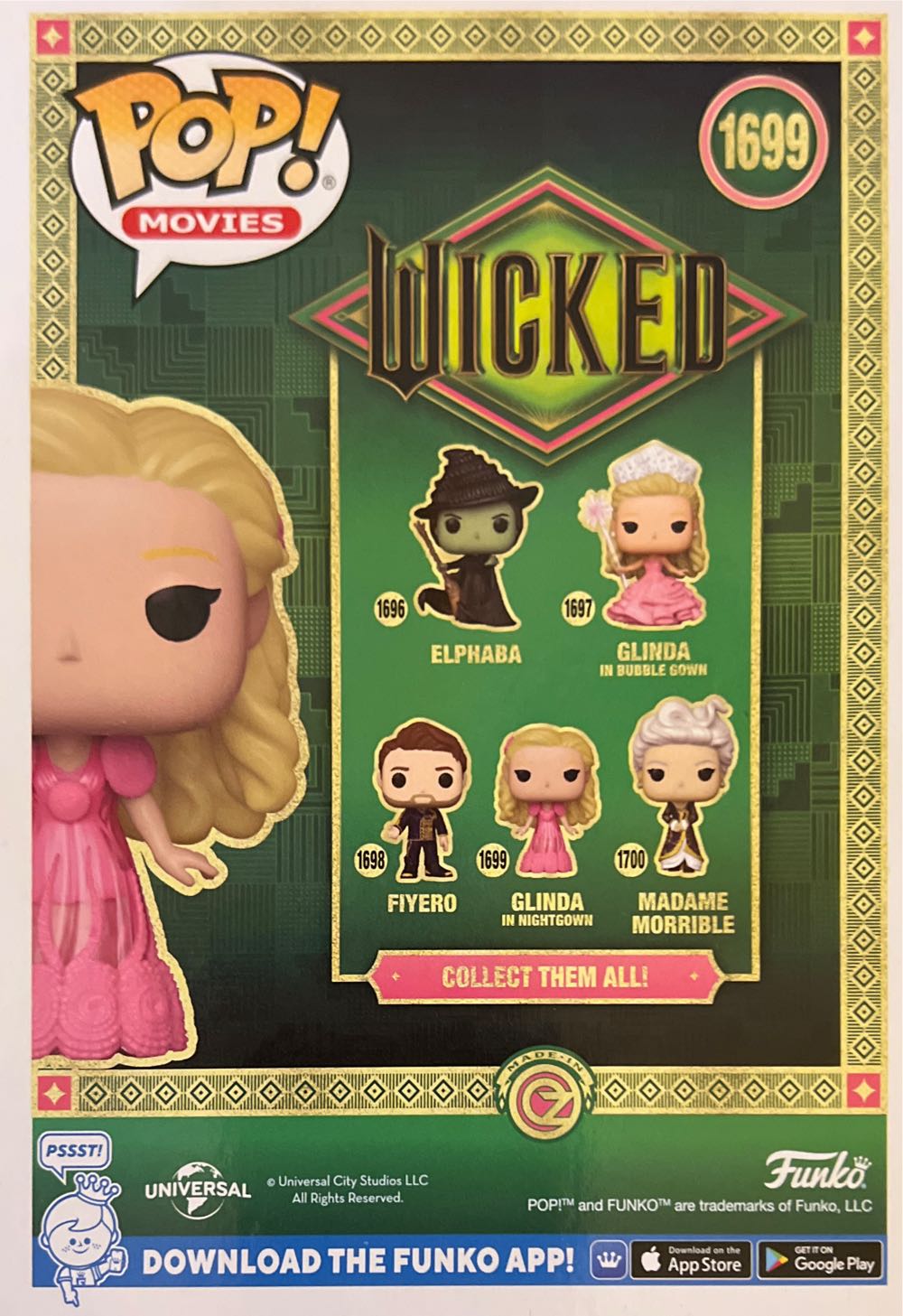1699-Glinda In Nightgown - The Wizard of Oz vinyl figure collectible [Barcode 889698828567] - Main Image 2