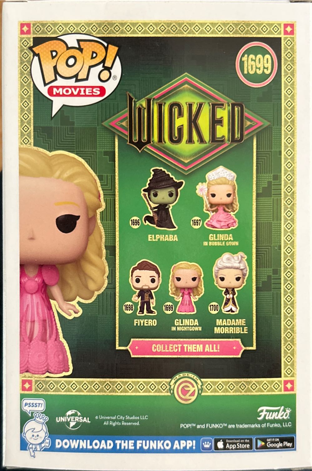 1699-Glinda In Nightgown - The Wizard of Oz vinyl figure collectible [Barcode 889698828567] - Main Image 3