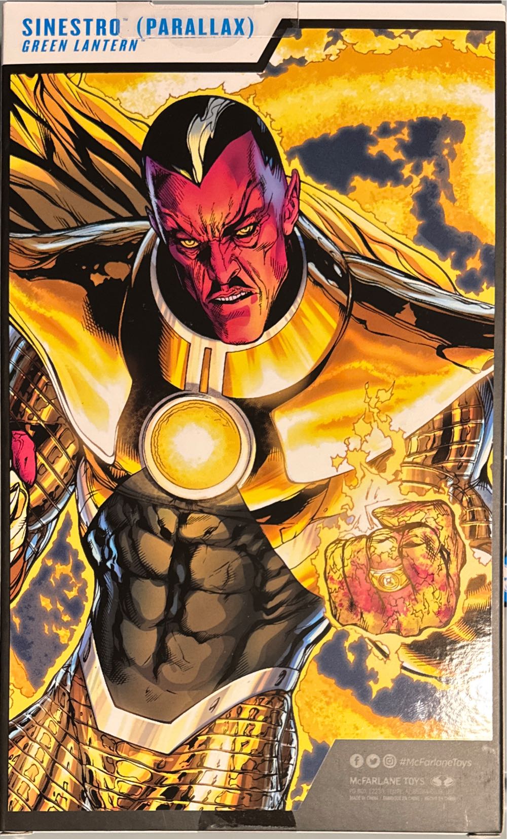Mcfarlane Dc Mcfarlane Multiverse Gold Label Sinestro Parallax Gold Parallax Commander Steel & Hand Lantern Green Action On New Exclusive Target - DC Universe vinyl figure collectible [Barcode 787926172348] - Main Image 2
