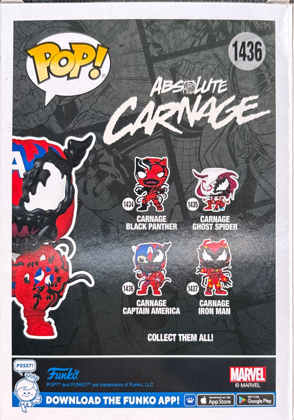 Carnageized: Carnage Captain America, #1436 - Marvel Universe vinyl figure collectible [Barcode 889698826440] - Main Image 3