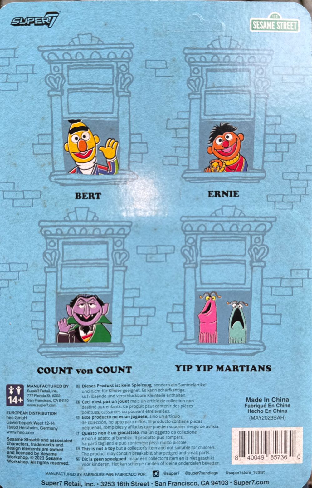 Yip Yip Martians - Seasame Street vinyl figure collectible [Barcode 840049857360] - Main Image 2