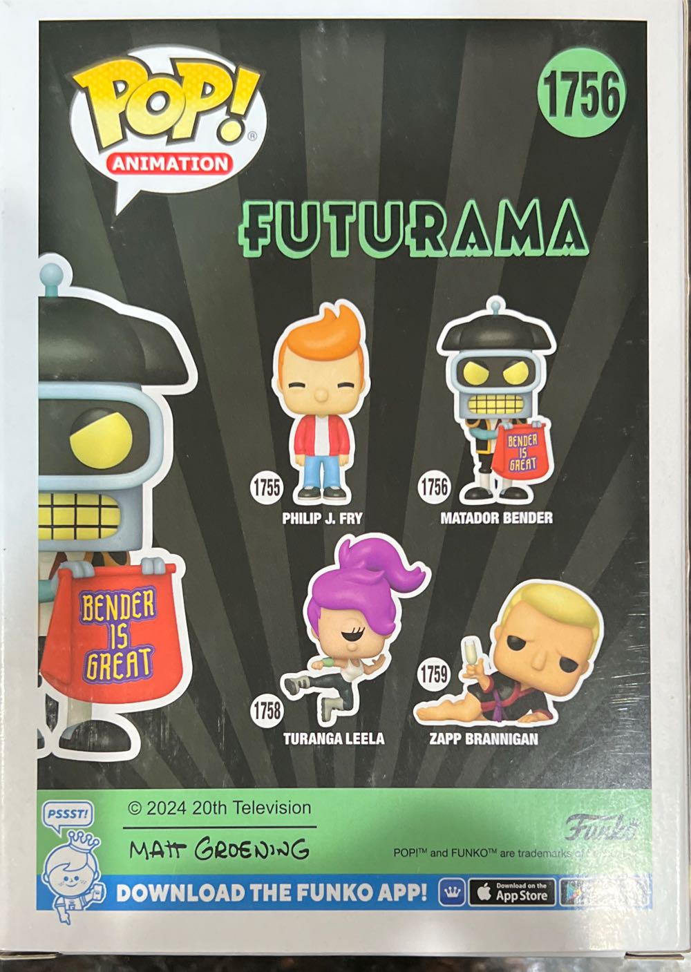 Matador Bender - Futurama vinyl figure collectible [Barcode 889698800808] - Main Image 2