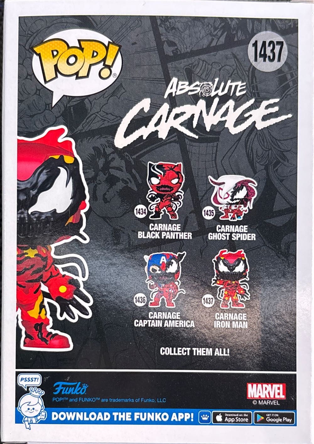 Carnageized: Carnage Iron Man, #1437 - Marvel Universe vinyl figure collectible [Barcode 889698826464] - Main Image 3