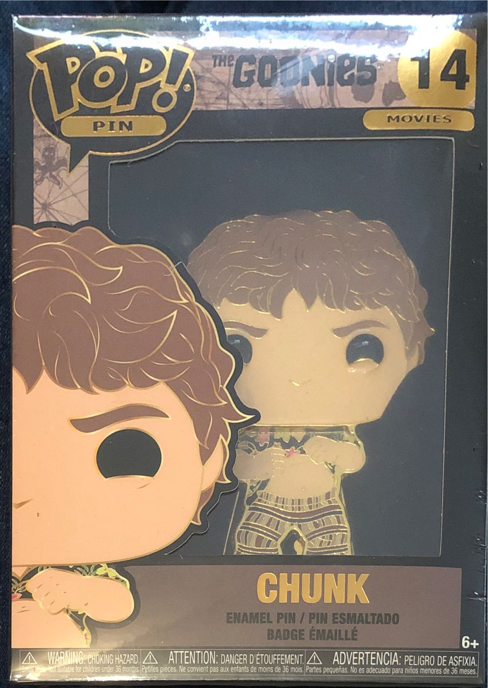 Funko Pop! Sized Pins: Goonies Chunk  vinyl figure collectible [Barcode 671803401990] - Main Image 2