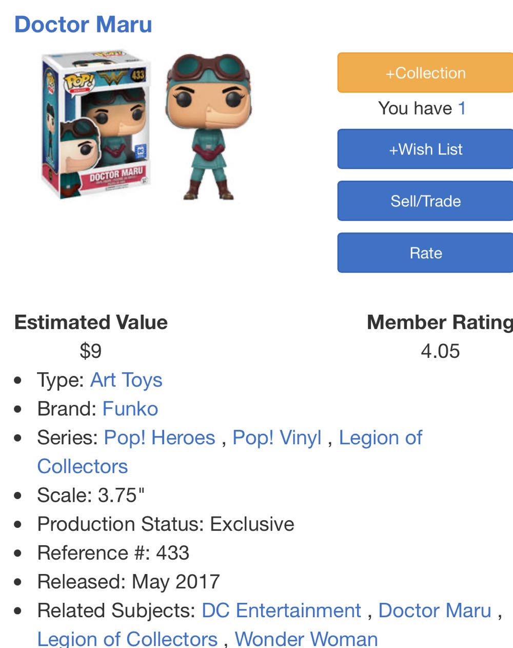 Doctor Maru - Wonder Woman vinyl figure collectible - Main Image 4