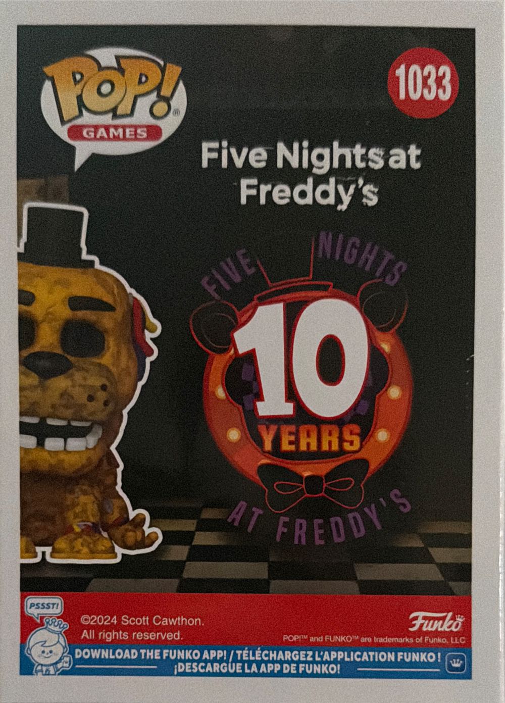 FNAF 1033 - Withered Golden Freddy - Five Nights at Freddy’s vinyl figure collectible [Barcode 889698830911] - Main Image 2