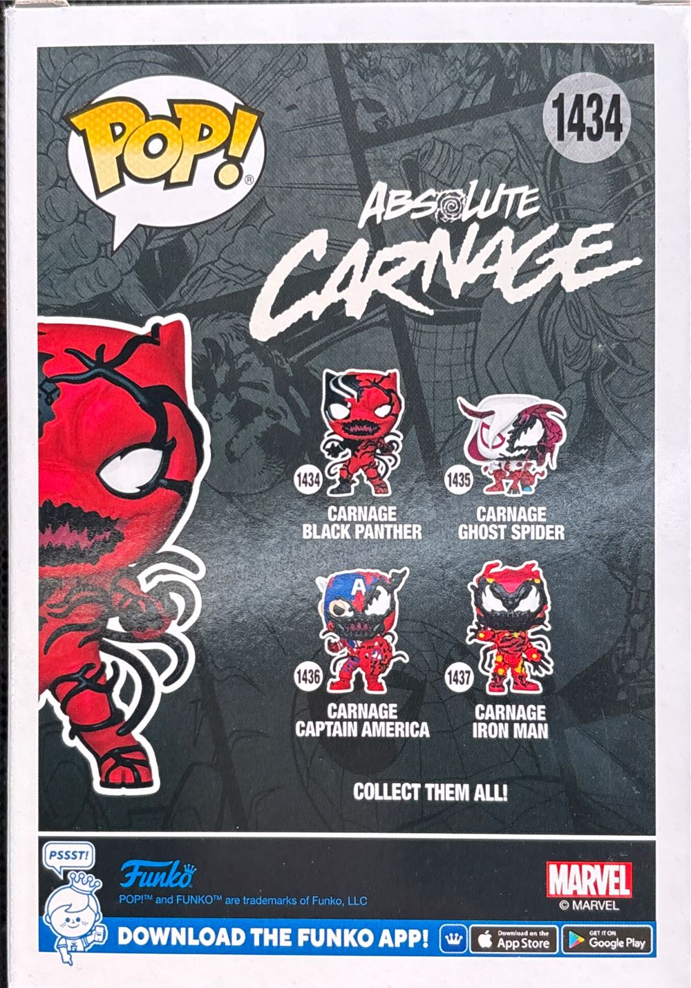 Carnageized: Carnage Black Panther, #1434 - Marvel Universe vinyl figure collectible [Barcode 889698826433] - Main Image 3