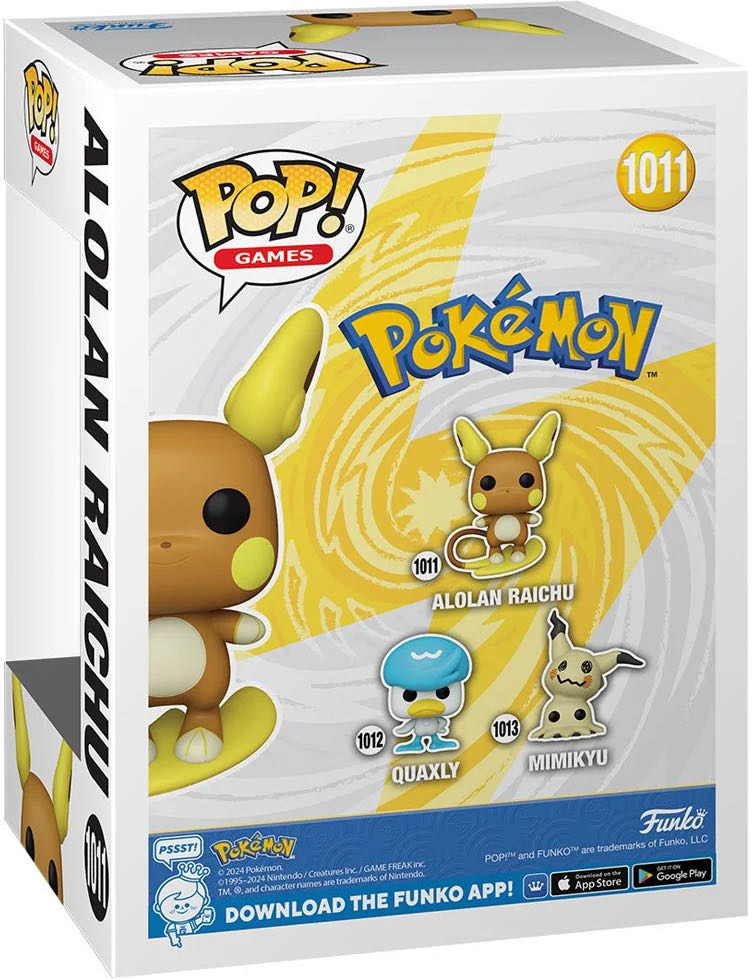 Alolan Raichu - Pokémon vinyl figure collectible [Barcode 889698802895] - Main Image 2
