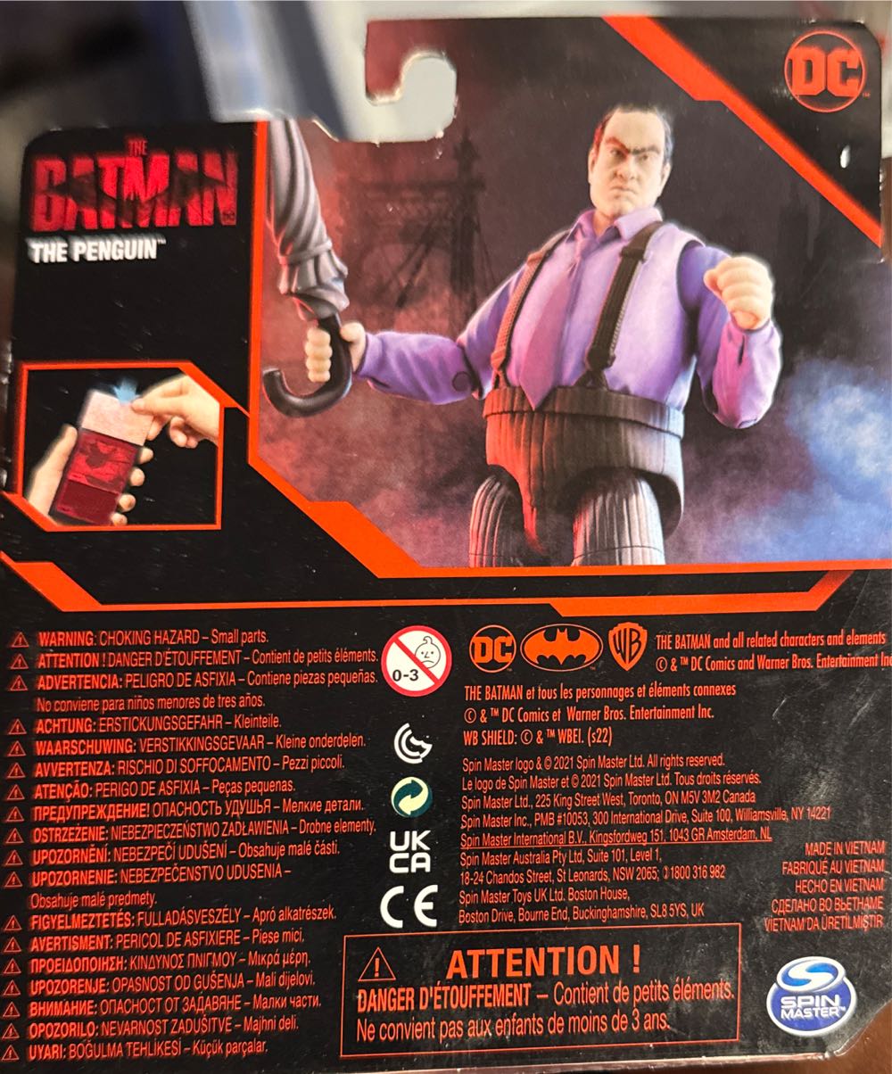 The Batman Movie Series 4-inch Action Figure The Penguin  vinyl figure collectible [Barcode 778988366813] - Main Image 2