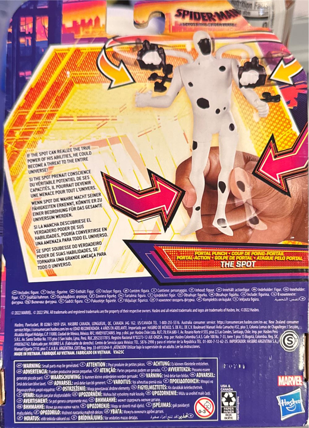 Marvel Spider-man Across The Spider-verse Portal Punch The Spot Toy 6-inch-scale Deluxe Action Figure Marvel Toys For Kids Ages 4 And Up  vinyl figure collectible [Barcode 5010994107840] - Main Image 2