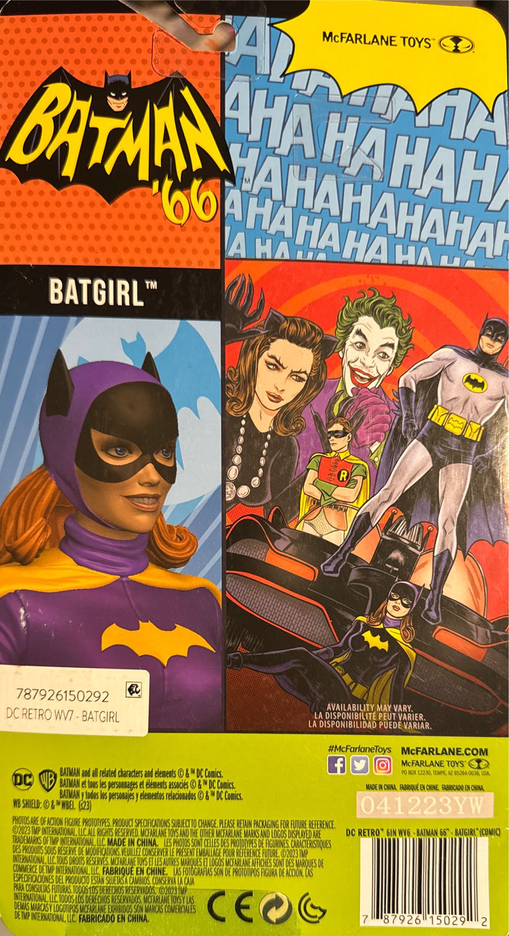 Mcfarlane Classic Tv Batgirl 66 Action Batman  vinyl figure collectible [Barcode 787926150292] - Main Image 2