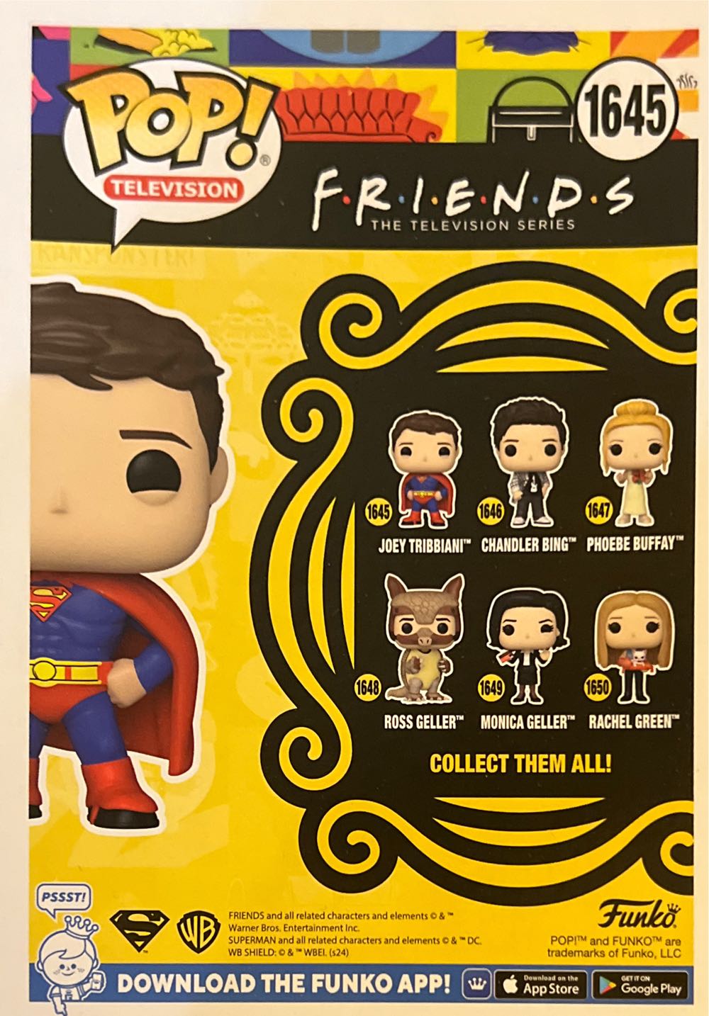Joey Tribbiani - Friends vinyl figure collectible [Barcode 889698801867] - Main Image 2