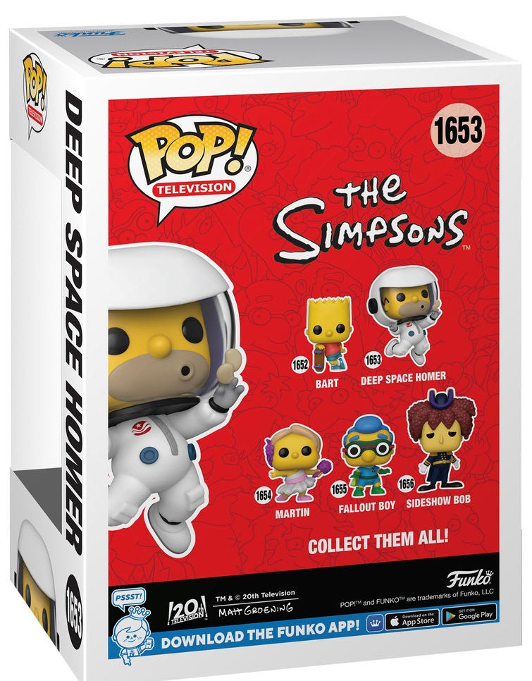 Simpsons 1653 - Homer Deep Space - The Simpsons vinyl figure collectible [Barcode 889698800723] - Main Image 3