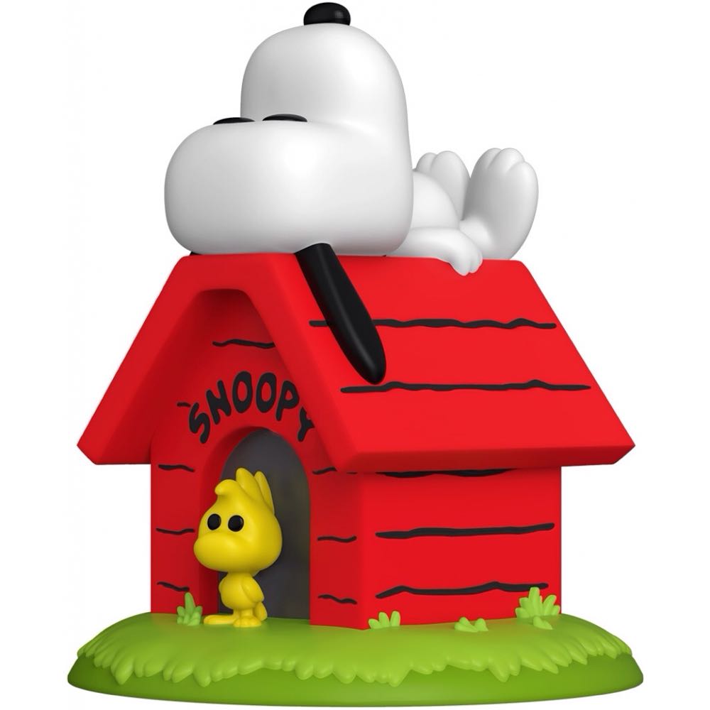 Funko Peanuts Snoopy on Doghouse With Woodstock 856 Deluxe Pop - Peanuts vinyl figure collectible - Main Image 2
