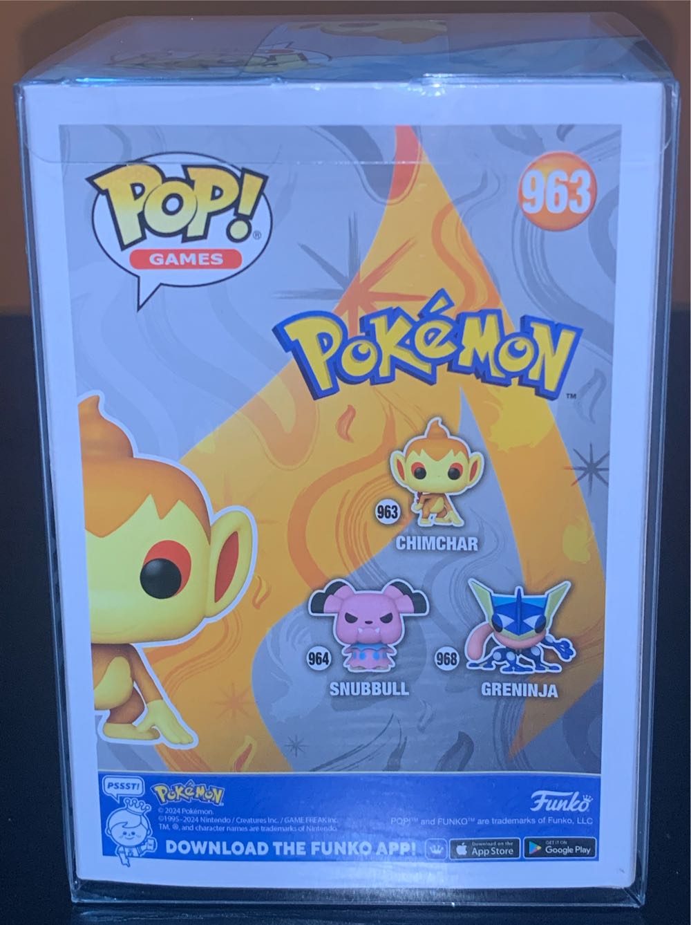 #963: Chimchar [Flocked] - Pokémon vinyl figure collectible [Barcode 889698825047] - Main Image 3