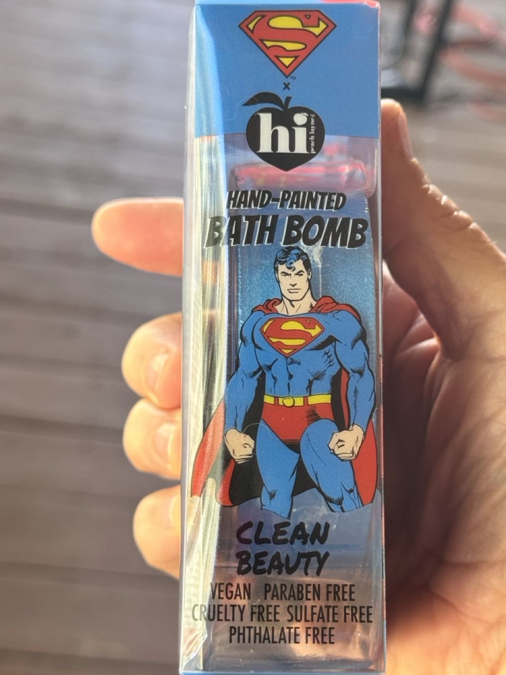 Superman Bath Bomb Hand Painted  vinyl figure collectible - Main Image 3