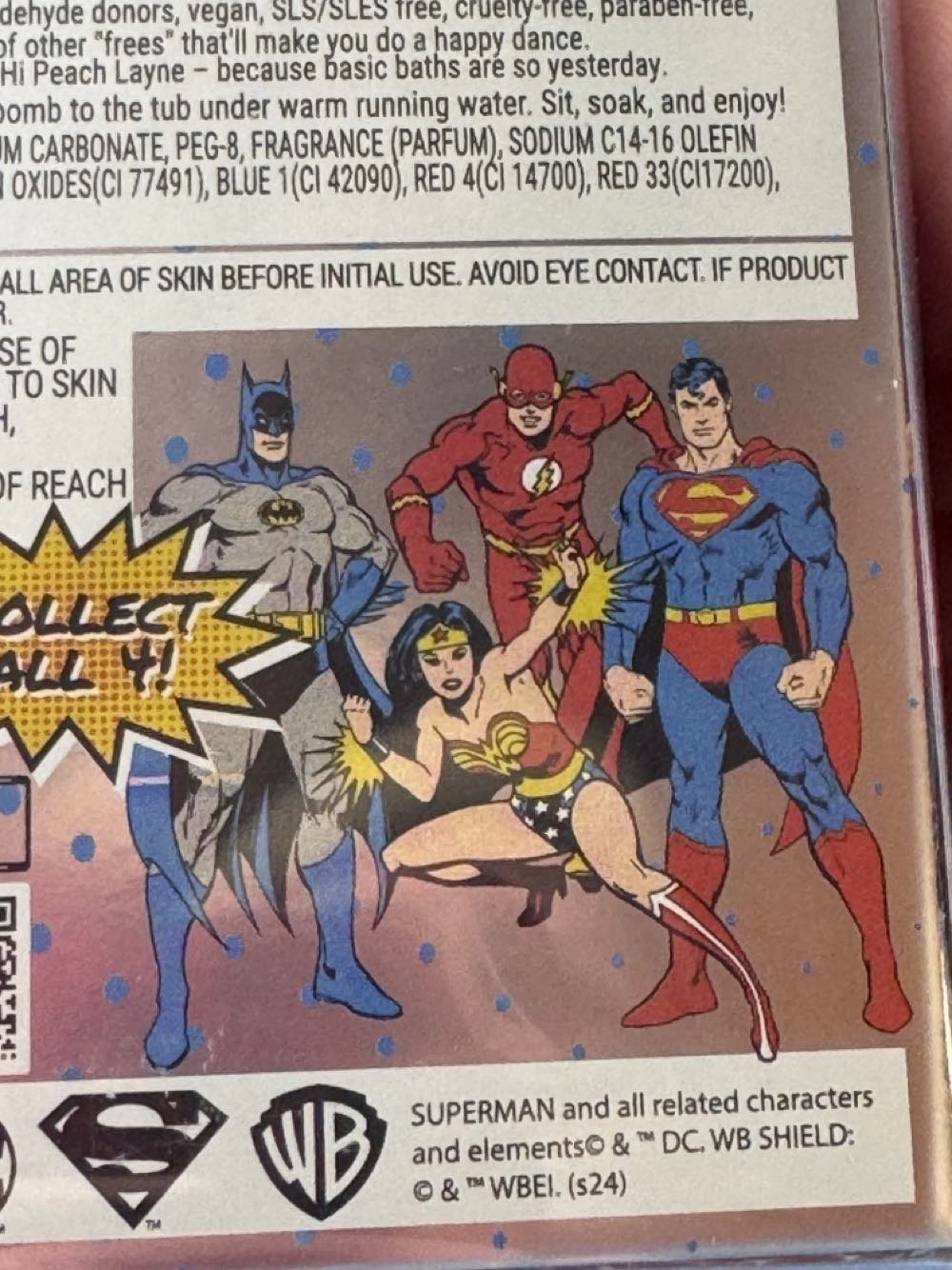 Superman Bath Bomb Hand Painted  vinyl figure collectible - Main Image 4