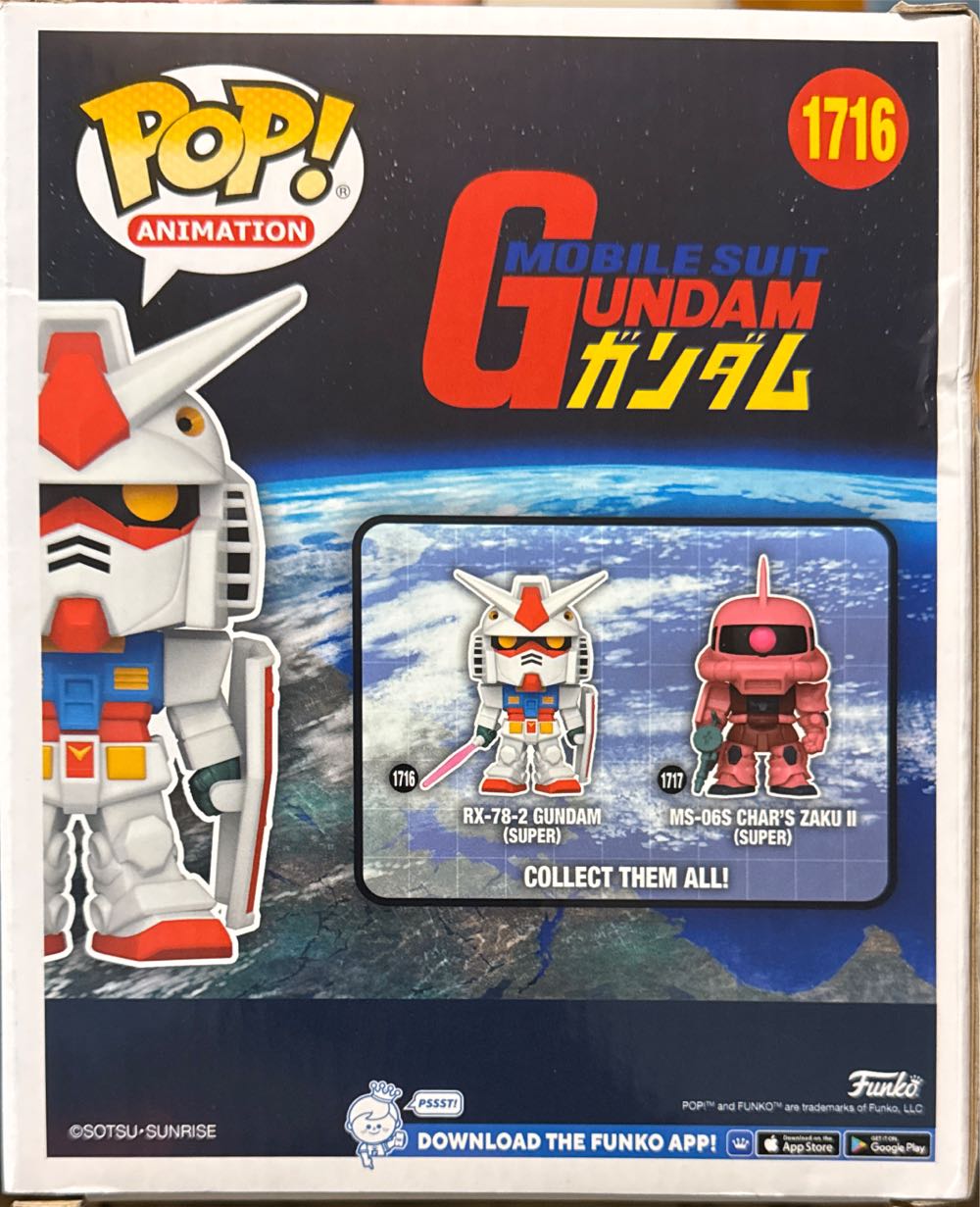 Rx-78-2 Gundam Pop! 1716  vinyl figure collectible [Barcode 889698829830] - Main Image 3