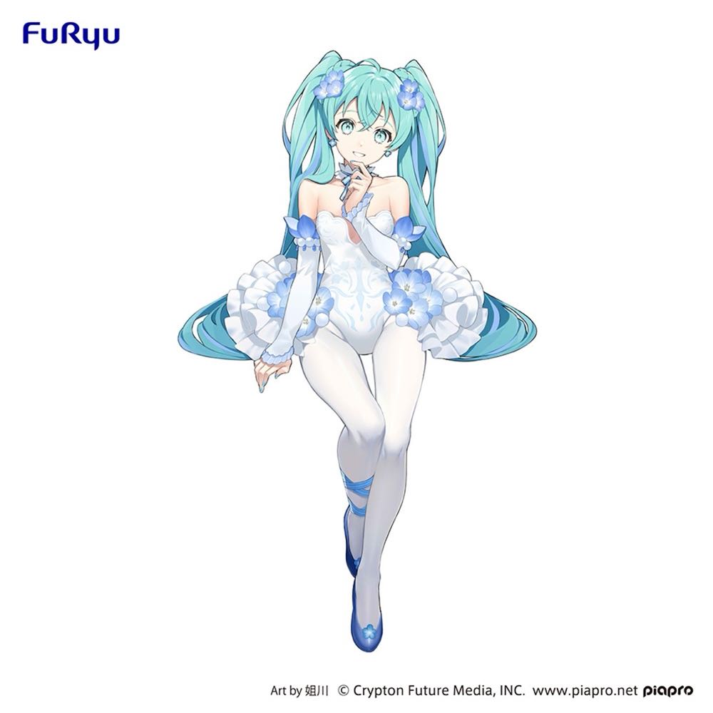 FuRyu Hatsune Miku Flower Fairy Nemophila Noodle Stopper - Vocaloid vinyl figure collectible - Main Image 4