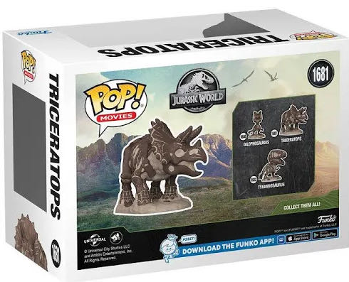 Triceratops - Jurassic World vinyl figure collectible [Barcode 889698802246] - Main Image 3