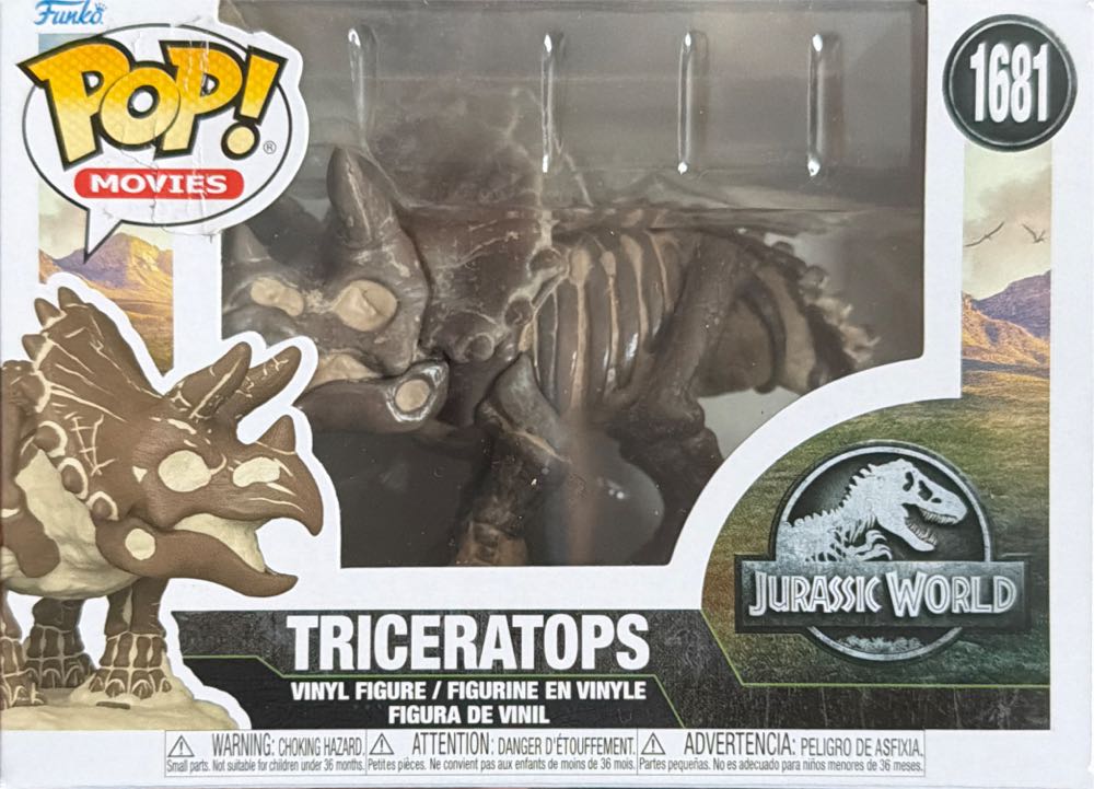Triceratops - Jurassic World vinyl figure collectible [Barcode 889698802246] - Main Image 4