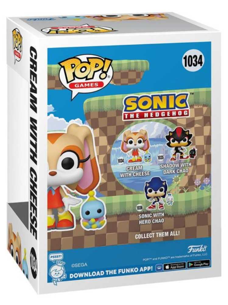 Cream With Cheese - Sonic the Hedgehog vinyl figure collectible [Barcode 889698803076] - Main Image 2