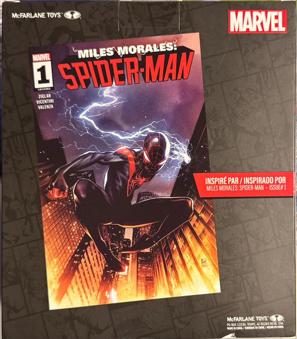 Mcfarlane Toys Marvel Spider-man 1:10th Scale Collectible With Scene Miles Morales: Spider-man #1  vinyl figure collectible [Barcode 787926147780] - Main Image 2
