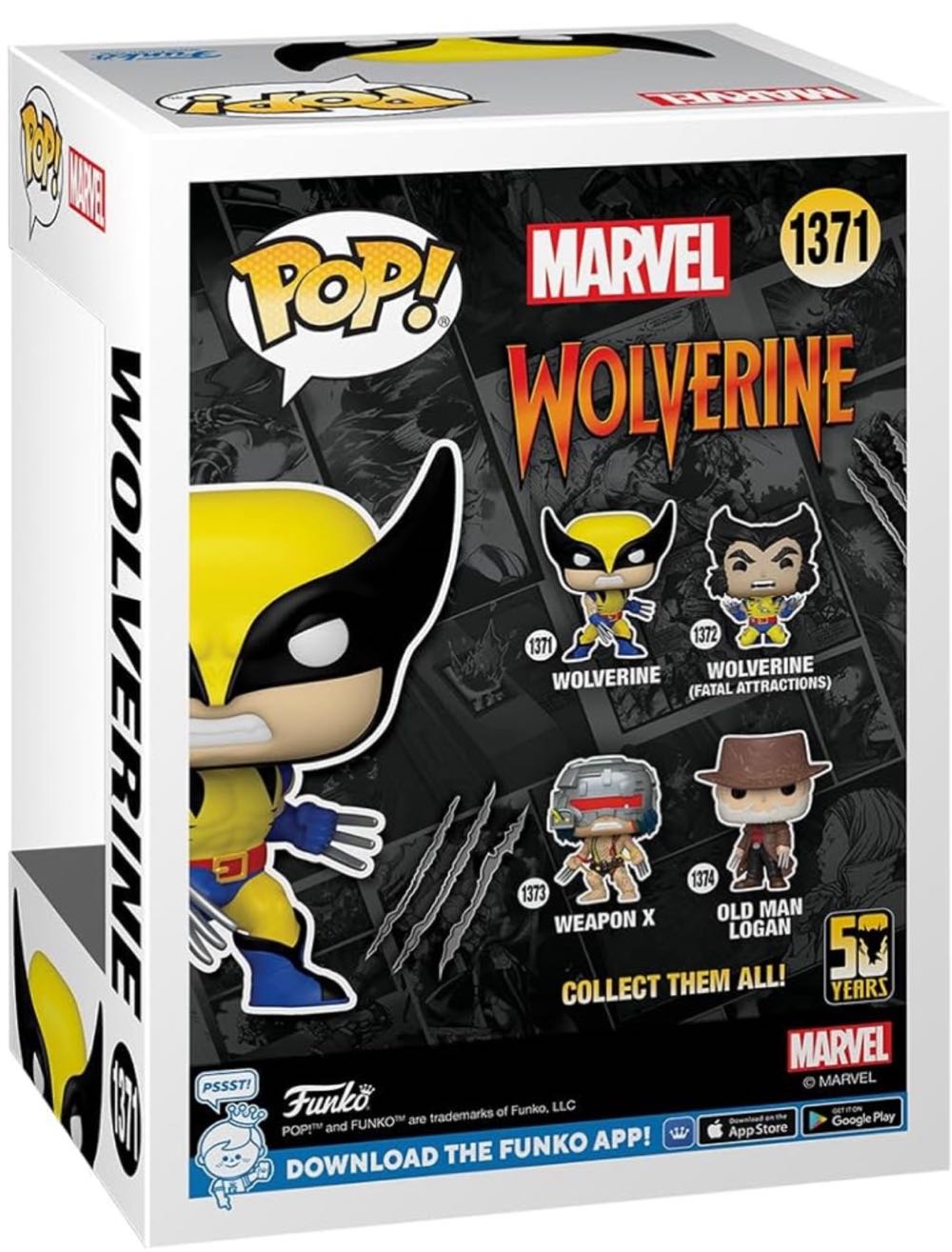 WOLVERINE (metallic With Deadpool Backpack) - X-Men vinyl figure collectible - Main Image 3