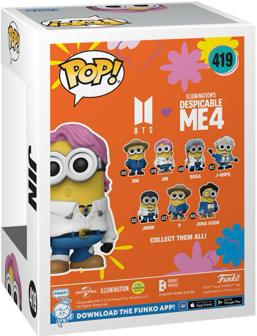 Jin (Minions) - BTS vinyl figure collectible [Barcode 889698859653] - Main Image 2