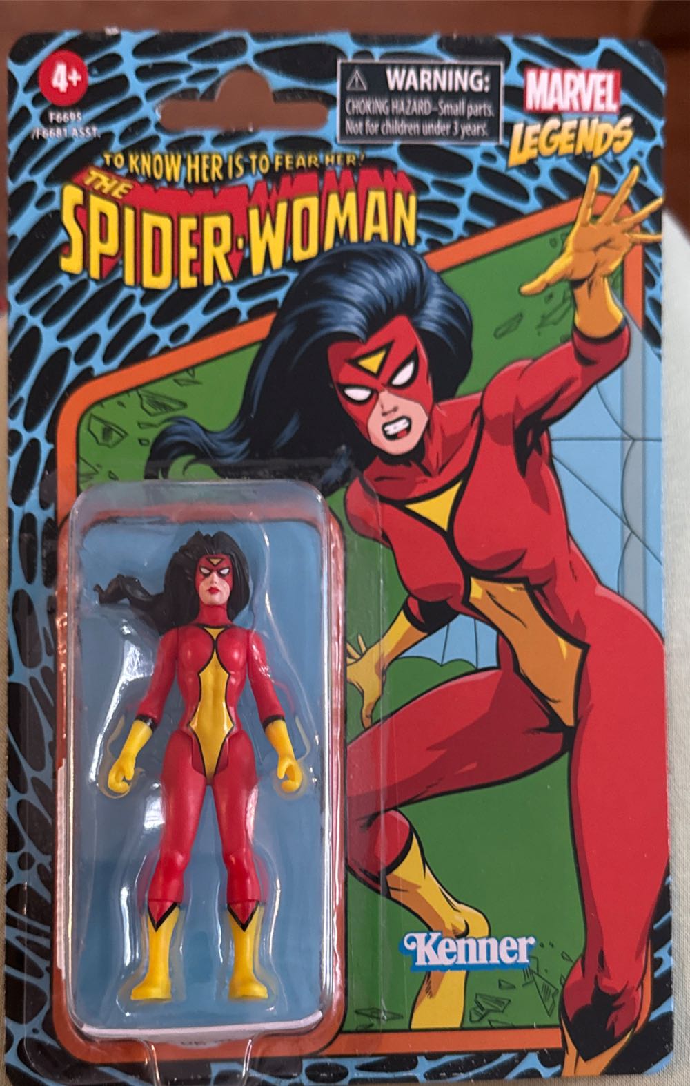 Spider-woman Marvel Legends Series Retro 375 Collection Spider-woman 3.75-inch Collectible  vinyl figure collectible [Barcode 5010996147219] - Main Image 2
