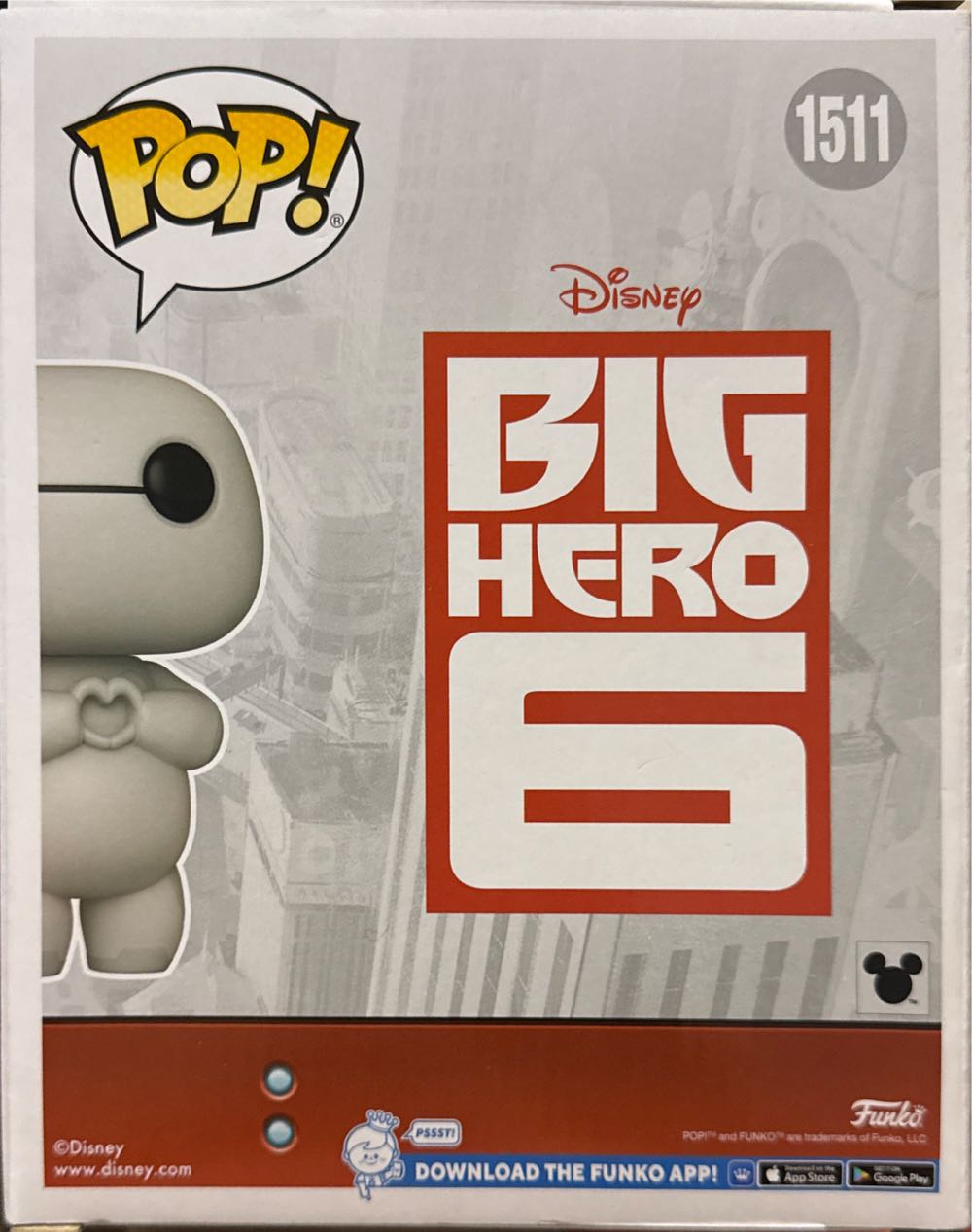 Baymax with Heart Hands - Big Hero 6 vinyl figure collectible [Barcode 889698802116] - Main Image 3