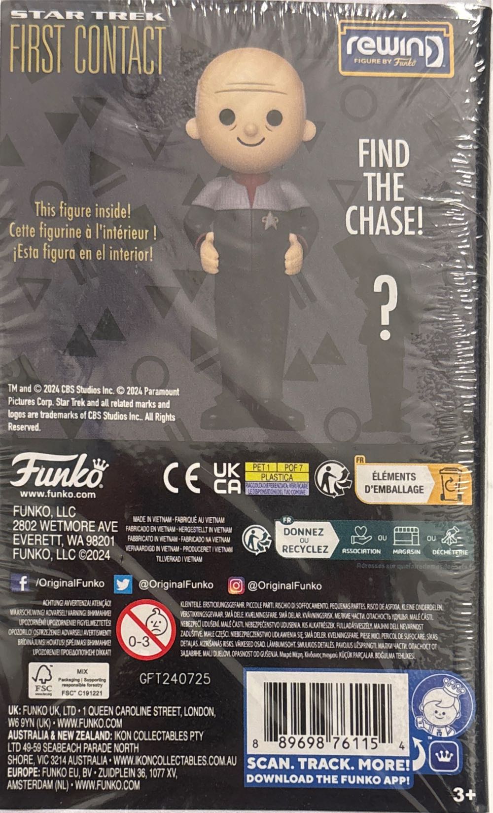 Jean-luc Picard - Star Trek vinyl figure collectible [Barcode 889698761154] - Main Image 2