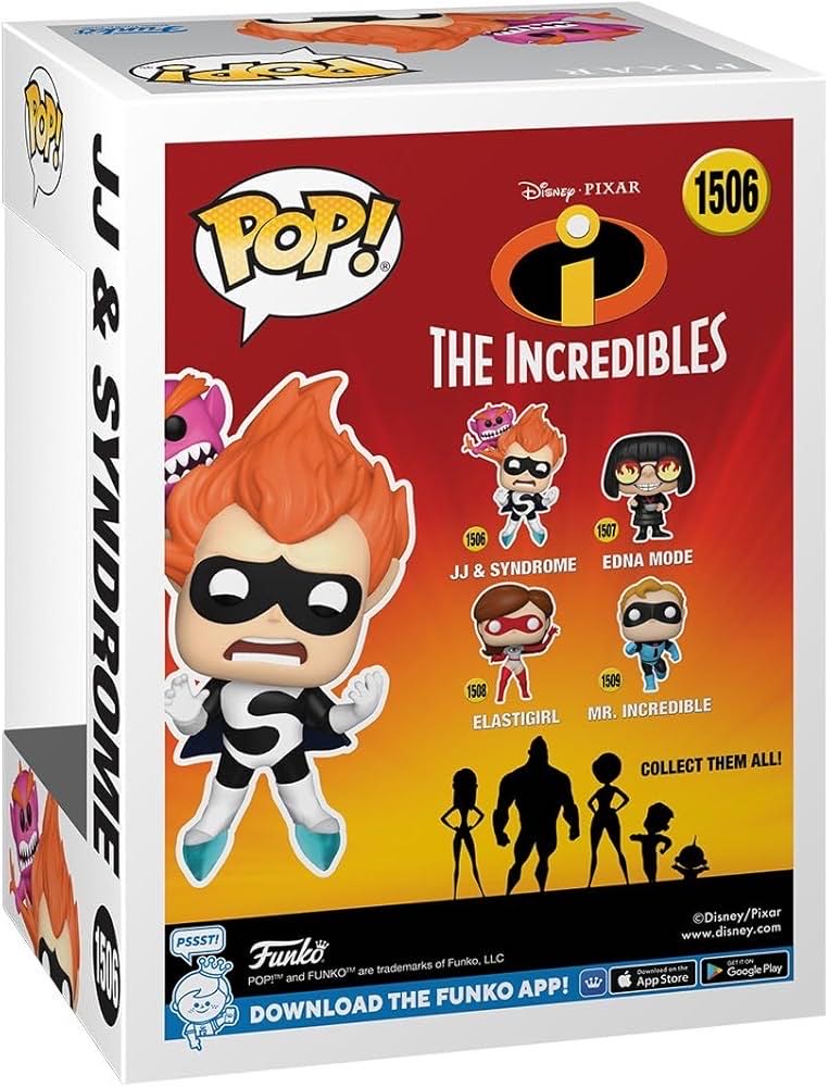 Jj & Syndrome - The Incredibles vinyl figure collectible [Barcode 889698809481] - Main Image 2
