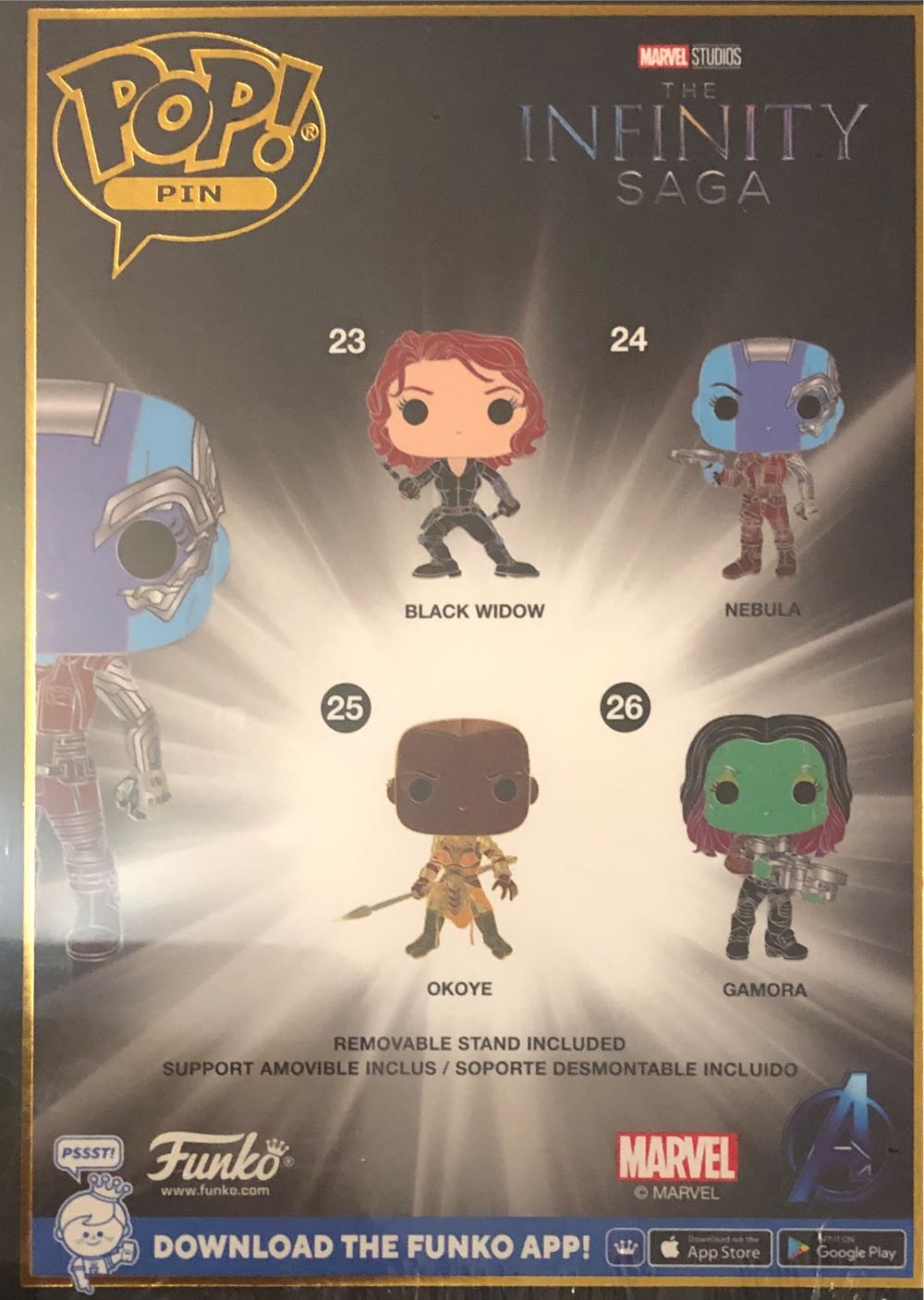Pop Pin:  24 Nebula - Marvel Universe vinyl figure collectible [Barcode 671803449220] - Main Image 2