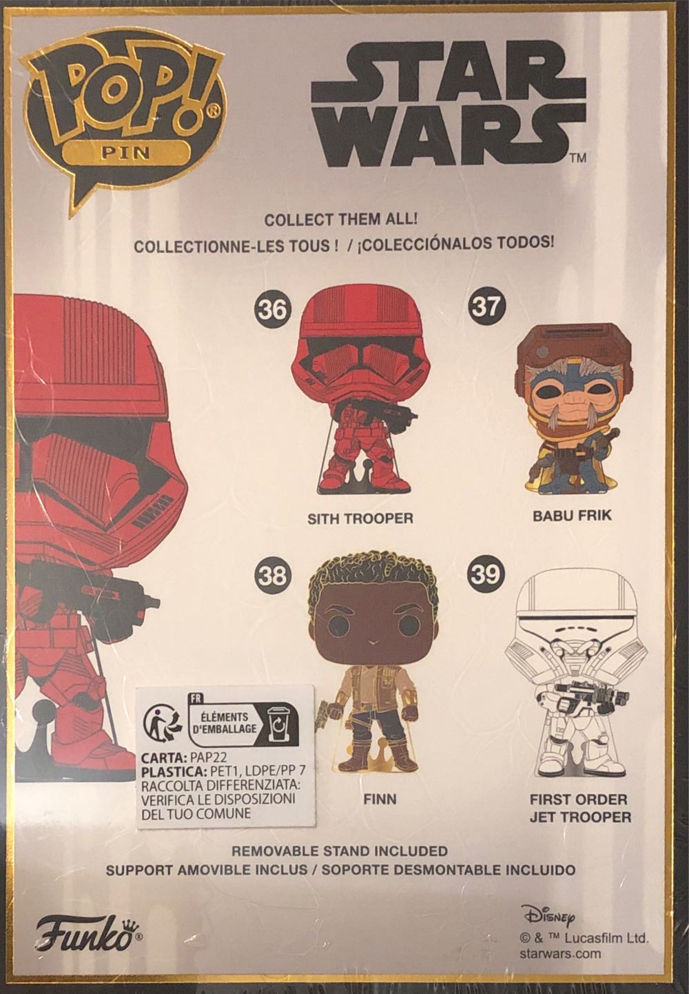 Sith Trooper - Star Wars vinyl figure collectible [Barcode 671803455719] - Main Image 2
