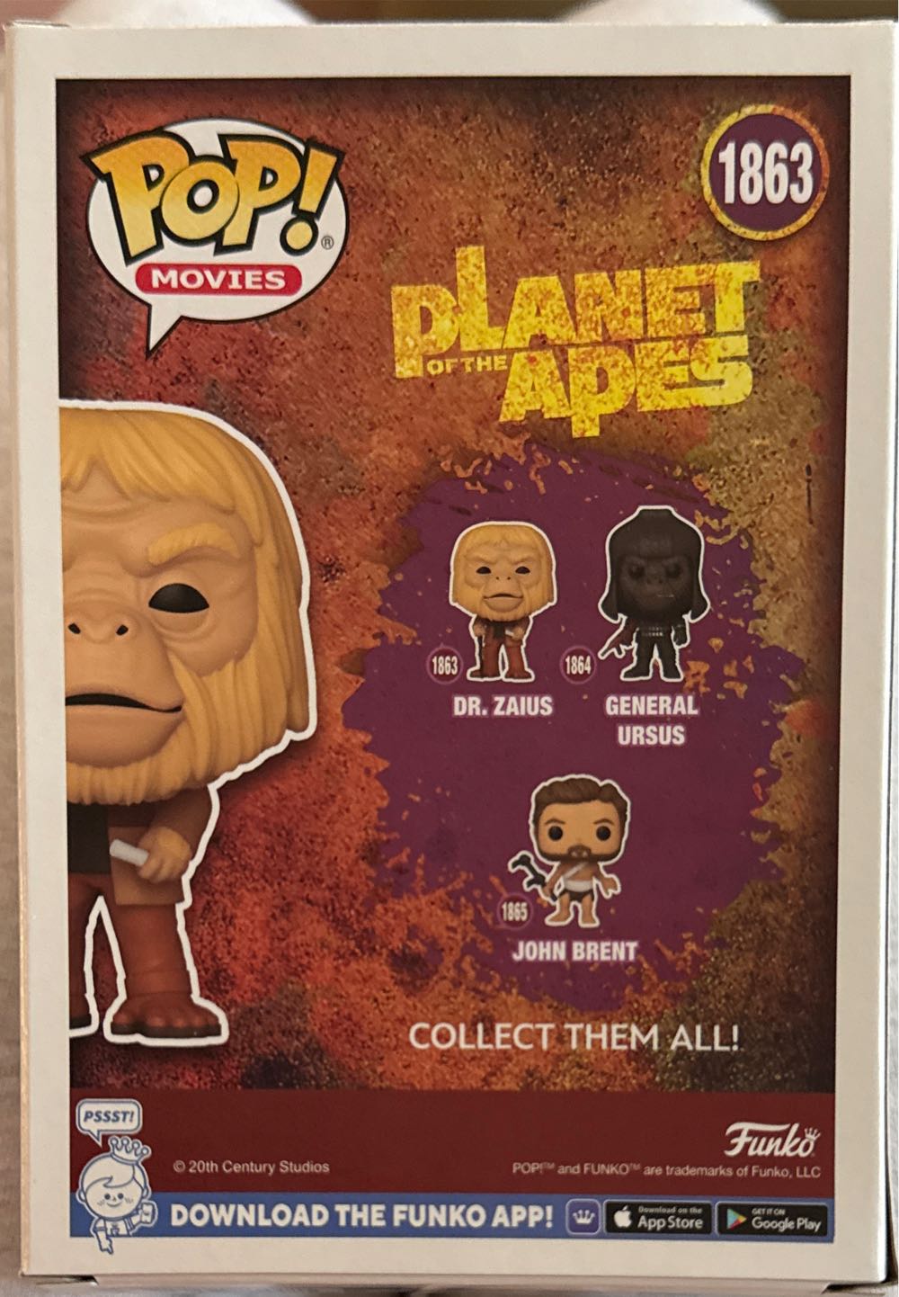 Dr. Zaius - Planet of the Apes vinyl figure collectible [Barcode 889698834483] - Main Image 4