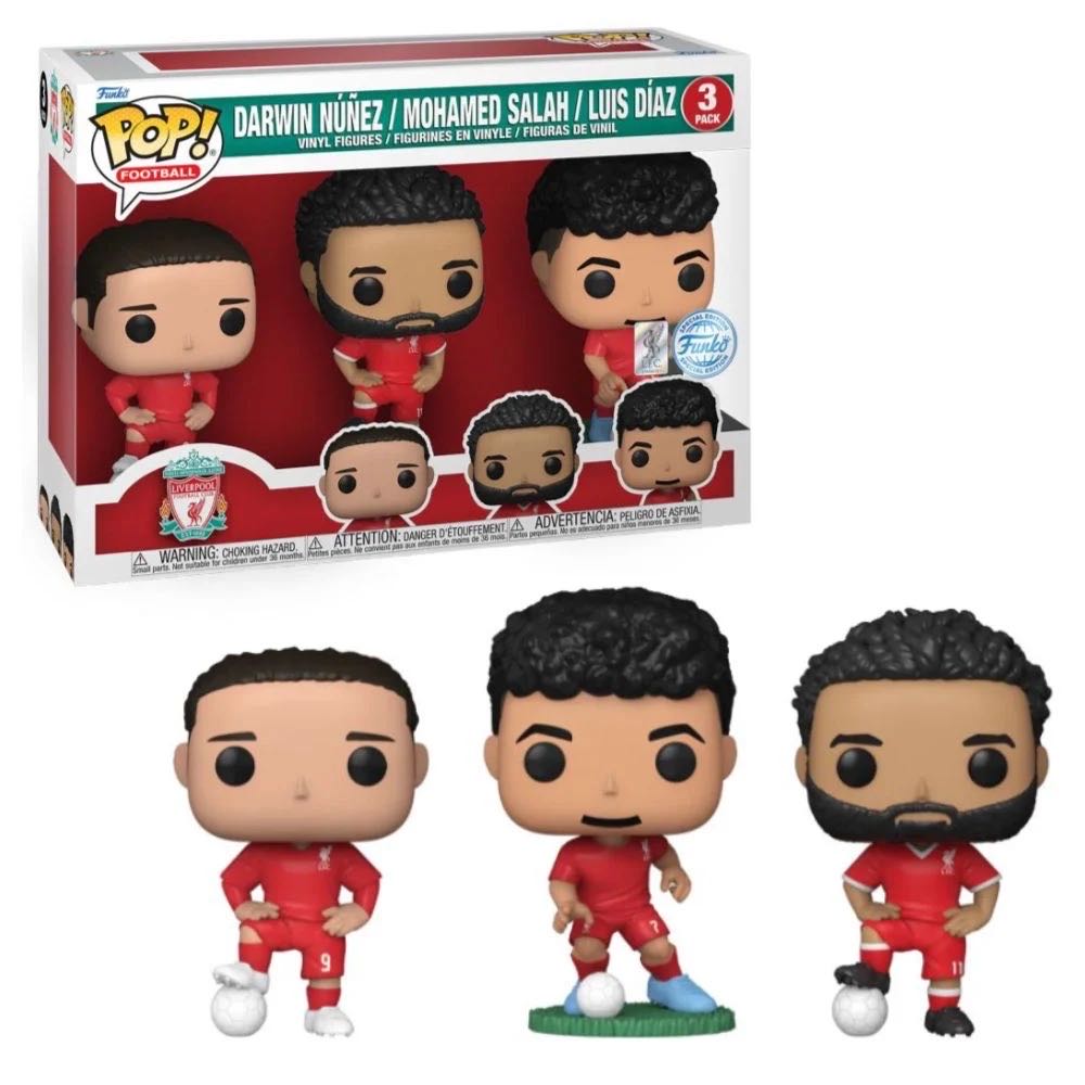 Darwin Núñez / Mohamed Salah / Luis Díaz 3-Pack  vinyl figure collectible [Barcode 889698782500] - Main Image 2