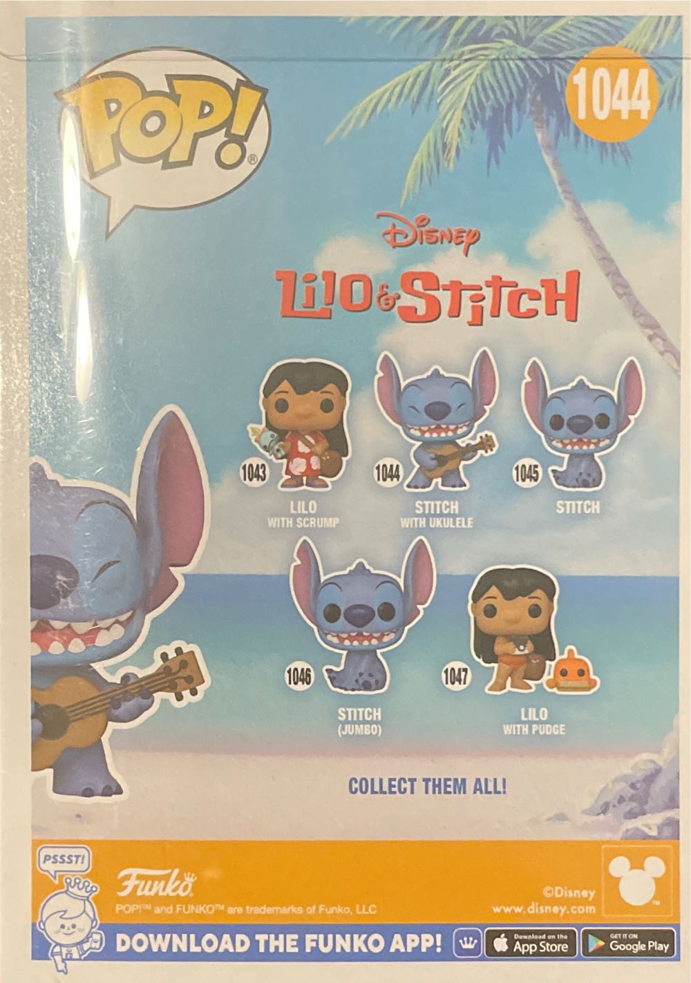 Stitch With Ukulele (metallic) - Lilo and Stitch vinyl figure collectible [Barcode 889698828802] - Main Image 3