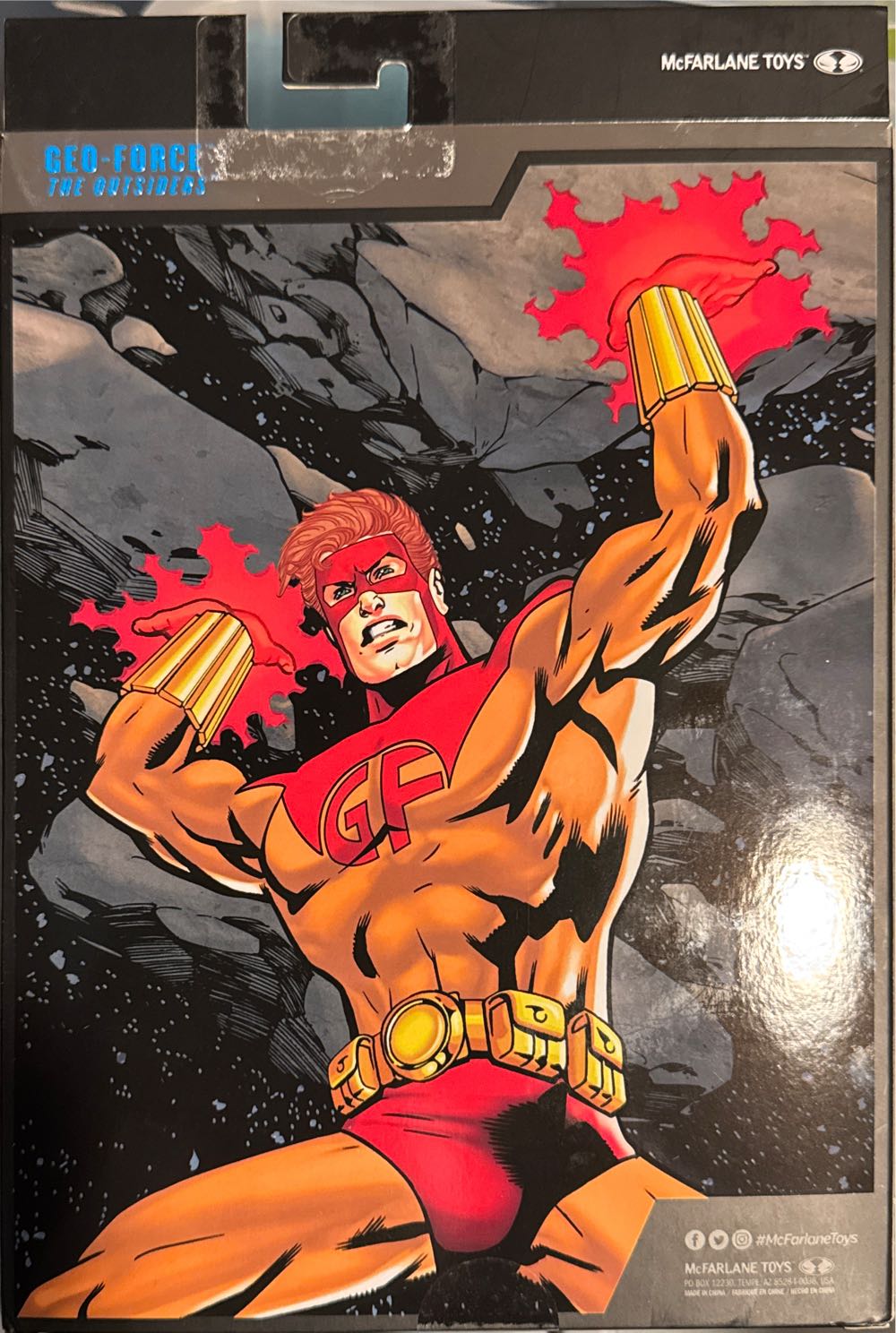 Multiverse Mcfarlane Dc Multiverse #24 The Outsiders #24 Action Mcfarlane Collector Edition #24 Chase Action New Dc The Geo Force Platinum 7” Regular & New! Reg  vinyl figure collectible [Barcode 787926172669] - Main Image 2