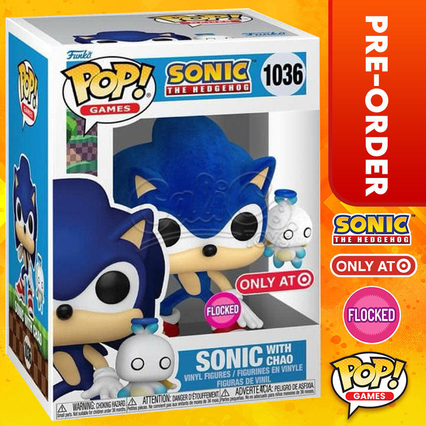 Sonic The Hedge Hog (Sonic With Hero Chao) $15 - Sonic the Hedgehog vinyl figure collectible [Barcode 889698828581] - Main Image 2