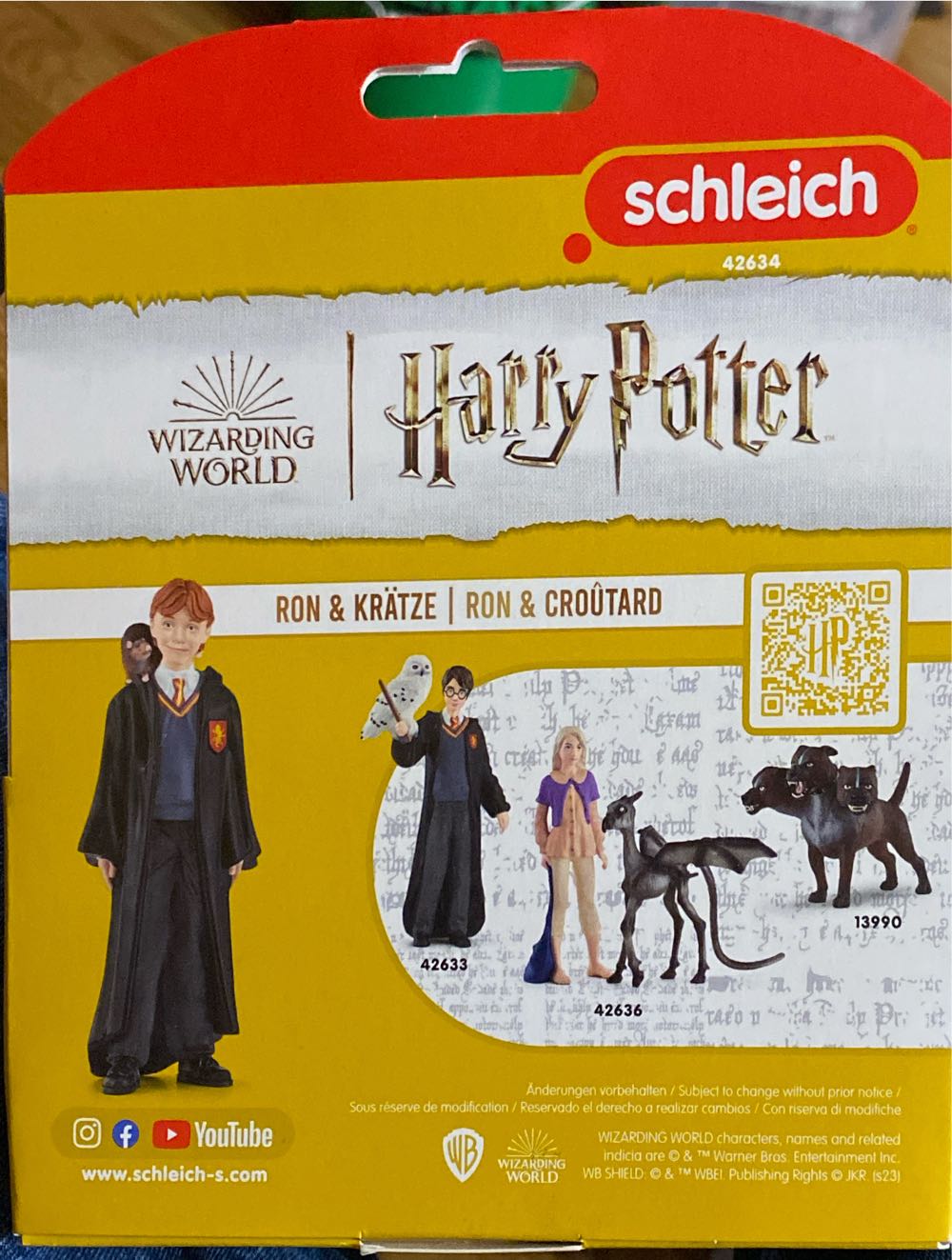 Schleich Wizarding World Of Harry Potter 2-piece Set With Ron Weasley & Scabbers Collectible Figurines - Harry Potter vinyl figure collectible [Barcode 4059433713274] - Main Image 2