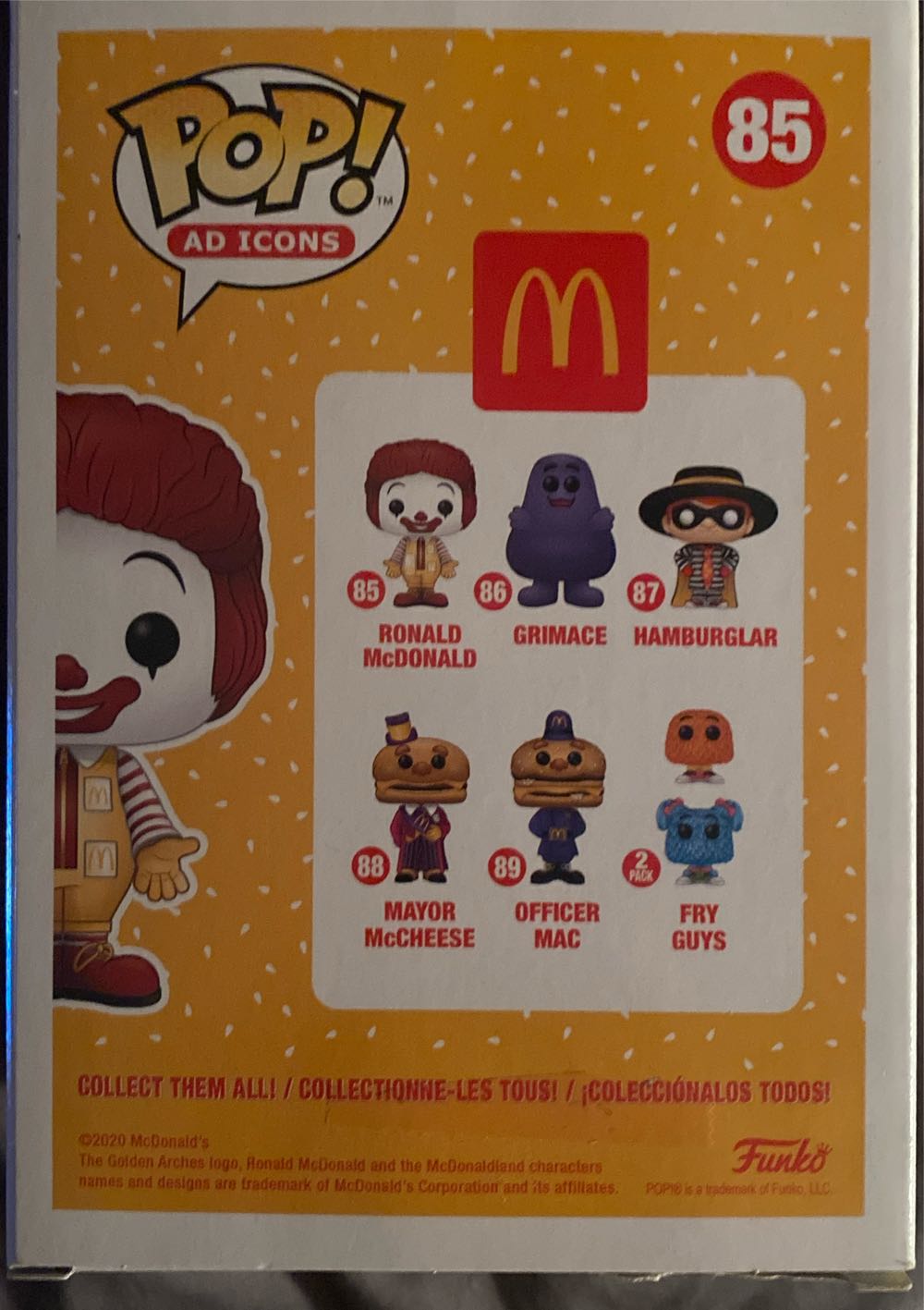 McDonald’s: Ronald McDonald  vinyl figure collectible [Barcode 889698457224] - Main Image 2