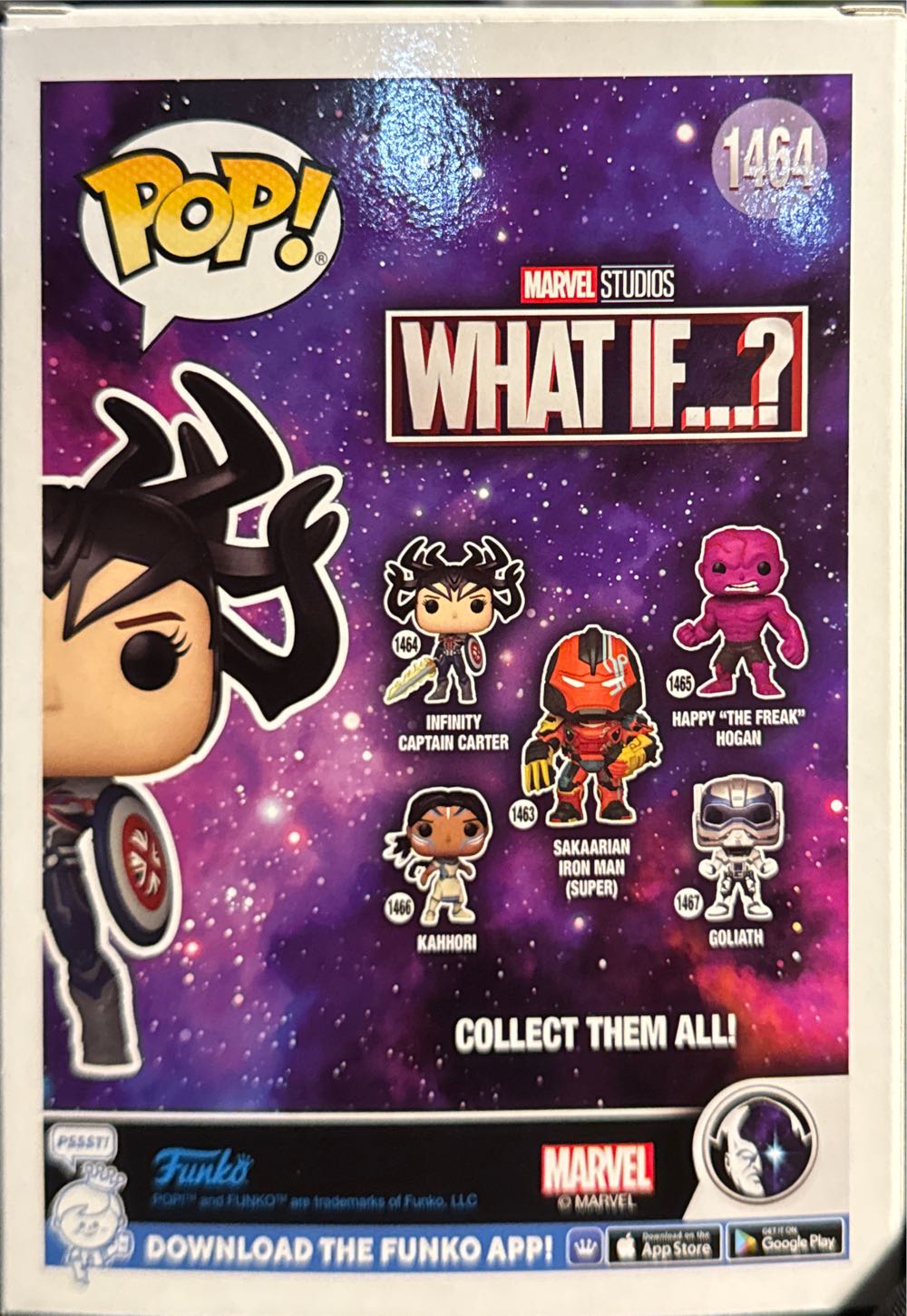 Infinity Captain Carter - What If...? vinyl figure collectible [Barcode 889698680462] - Main Image 2